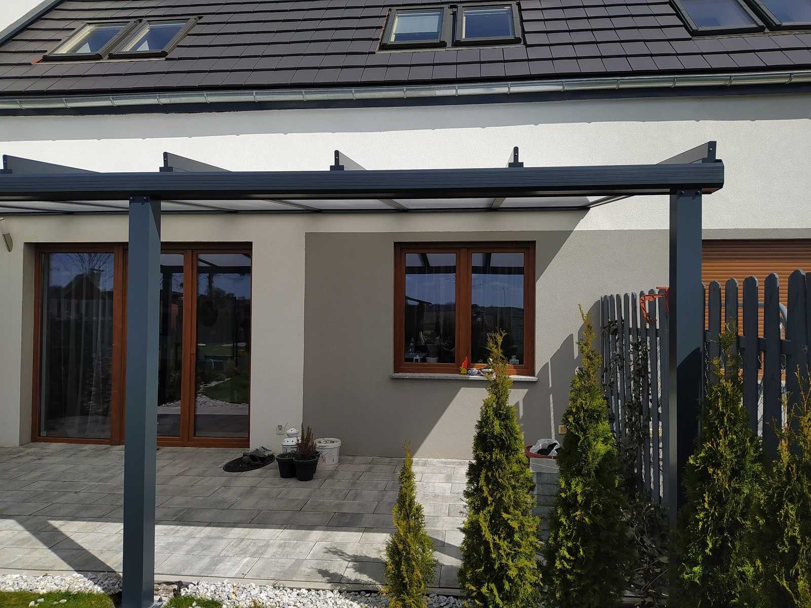 Zadaszenie tarasu aluminiowe, pergola, altana, poliwęglan, szkło