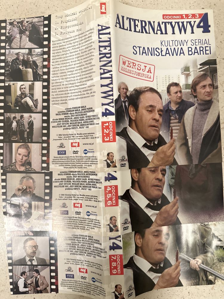 ALTERNATYWY 4 serial 9 odcinków na 3 plytach DVD z domowej kolekcji