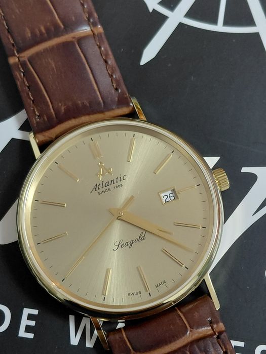 Złoty zegarek Atlantic