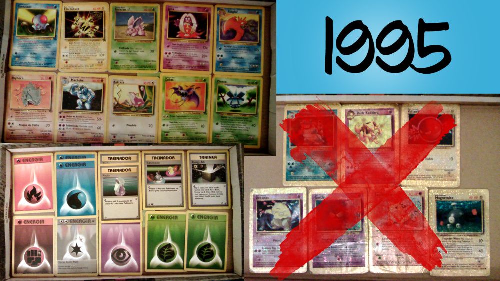 Várias Cartas Pokémon 1995/2007/2009