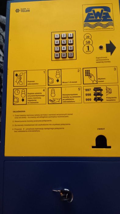 Telefon wrzutowy AWS-7 Elektrownia Wodna Żarnowiec