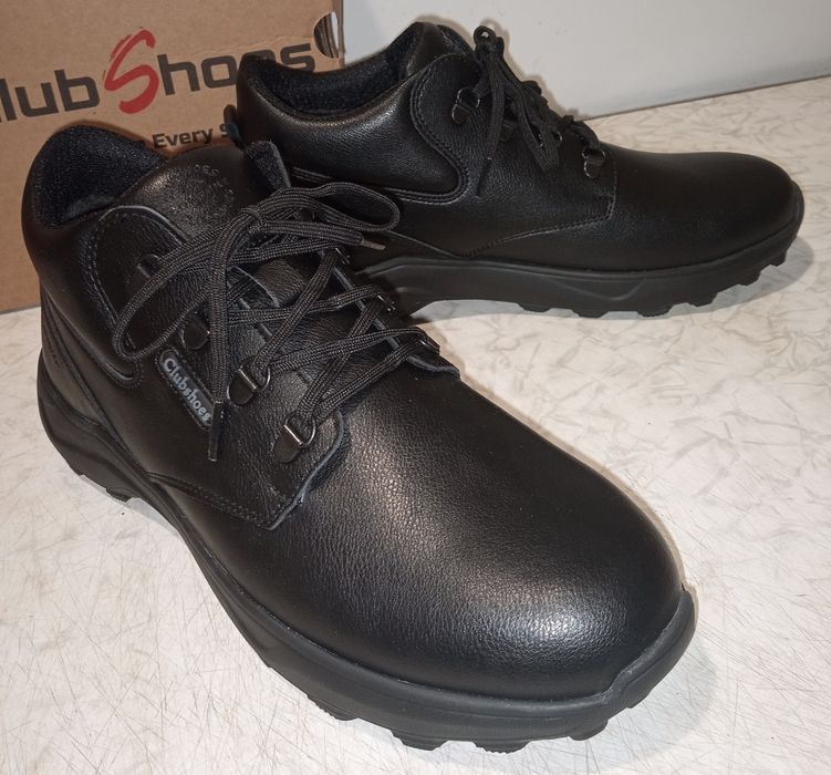 Мужские зимние кожаные ботинки.