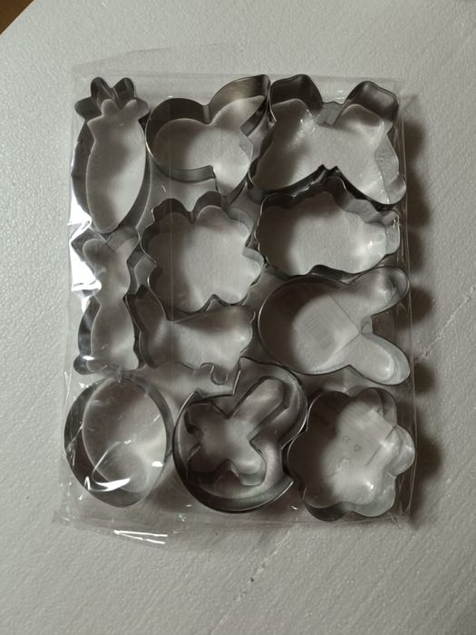 Foremki do ciastek, wykrawacze do ciaste królik, jajko, zajączek