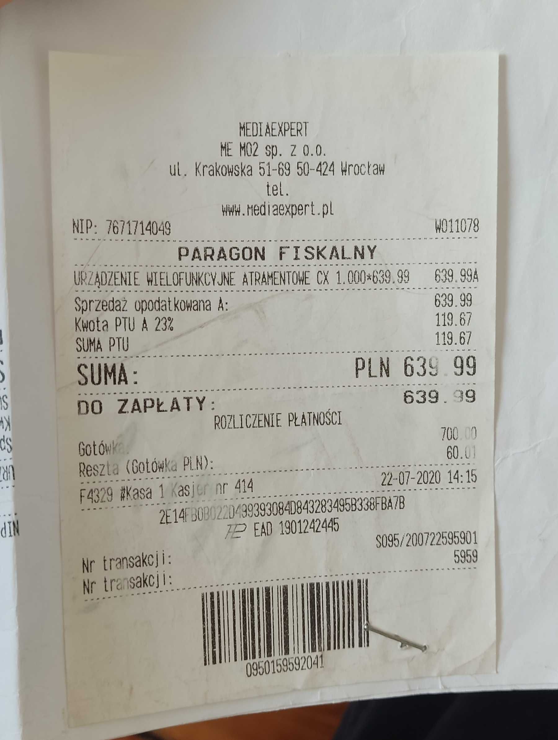 Drukarka Canon PIXMA G3411 z zestawem dolewanych tuszy
