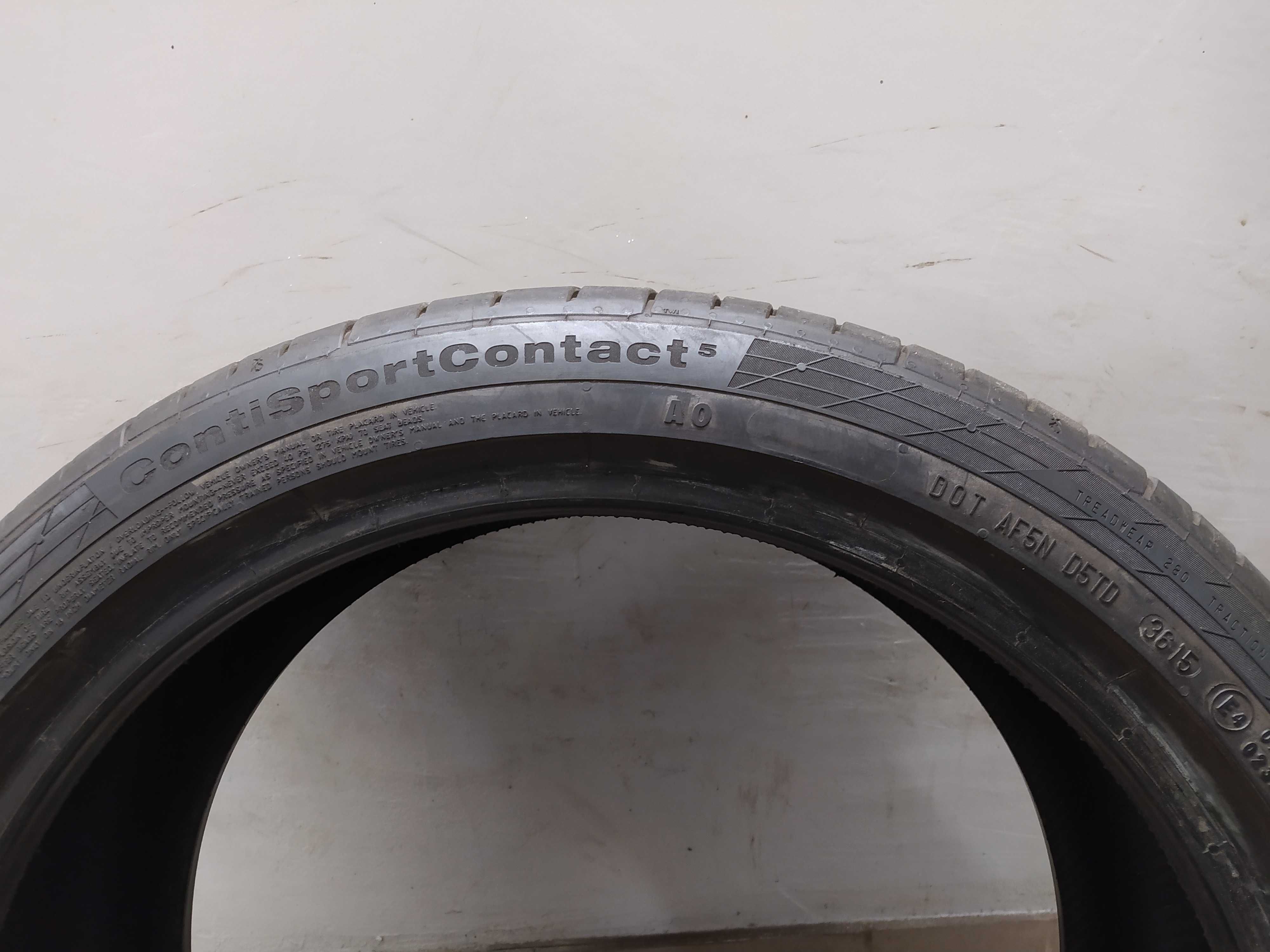 1x225/40R18 Continental ContiSportContact 5, 2015 rok, bieżnik 6,6mm