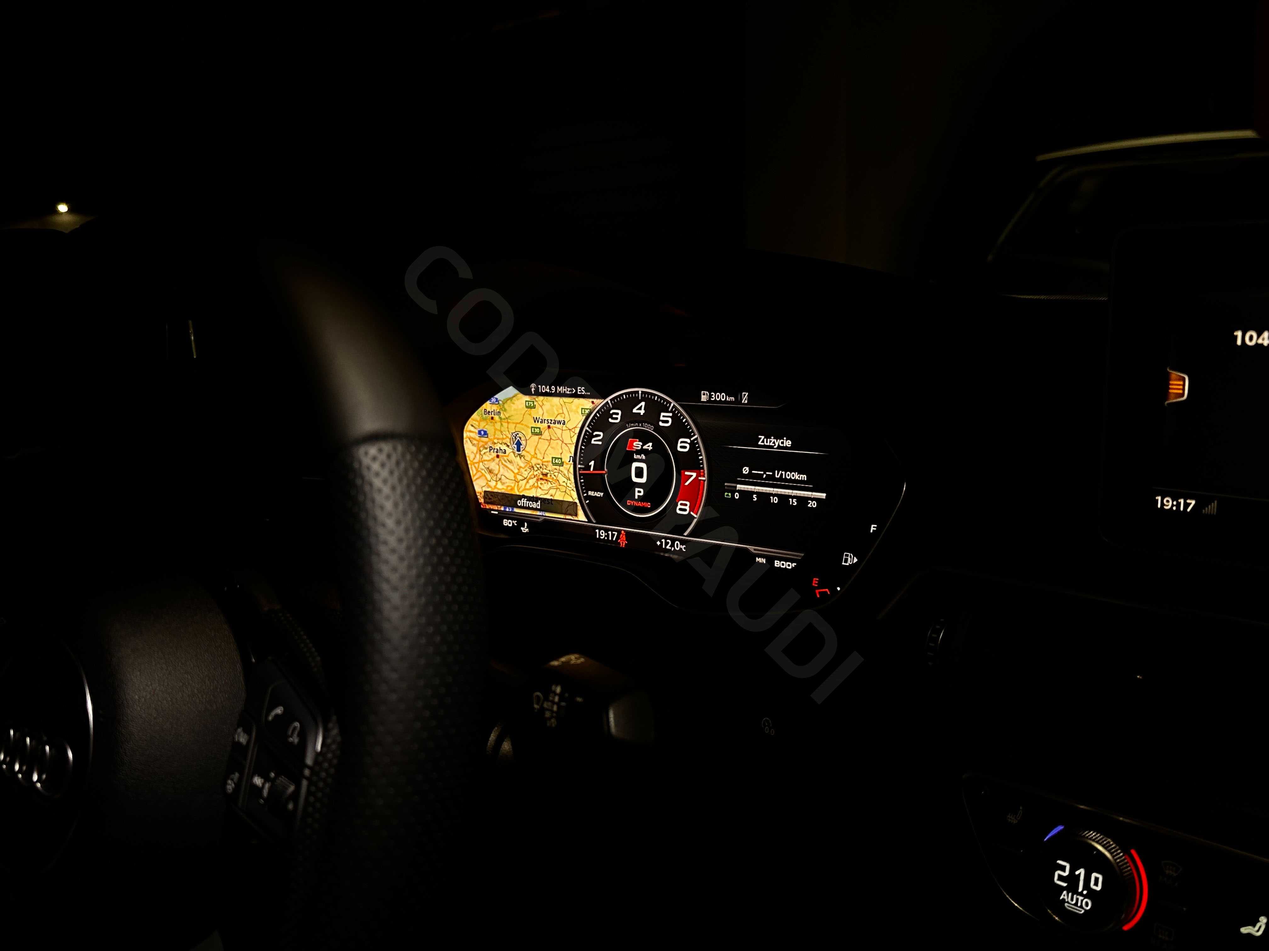 Aktywacja Sport Layout Audi A4 B9 A5 F5 Q5 FY Q7 4M TT Virtual Cockpit