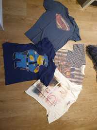 4 x męska koszulka bluzka t-shirt rozmiar M używane