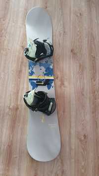 Deska snowboard 150cm crazycreek +wiazania+buty blax 28cm