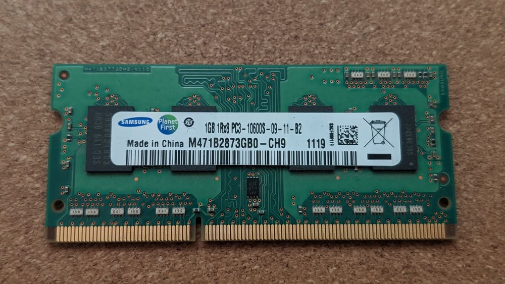 Оперативна пам'ять (RAM) Samsung 1GB 1Rx8 PC3-10600S / P6200