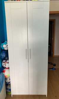 Roupeiro c/2 portas, branco, 78x190 cm