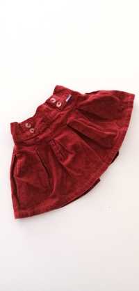 reserved marszczona czerwona spodniczka 98cm 2-3lata dla dziewczynki