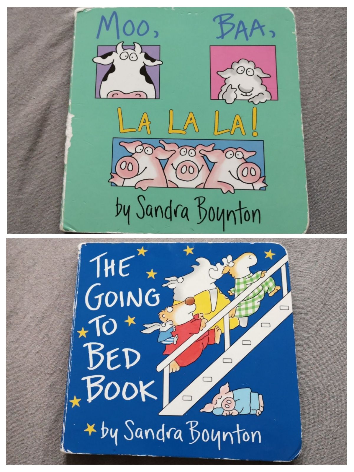 Moo, Baa La, La, La i Going to Bed Book Sandra Boynton