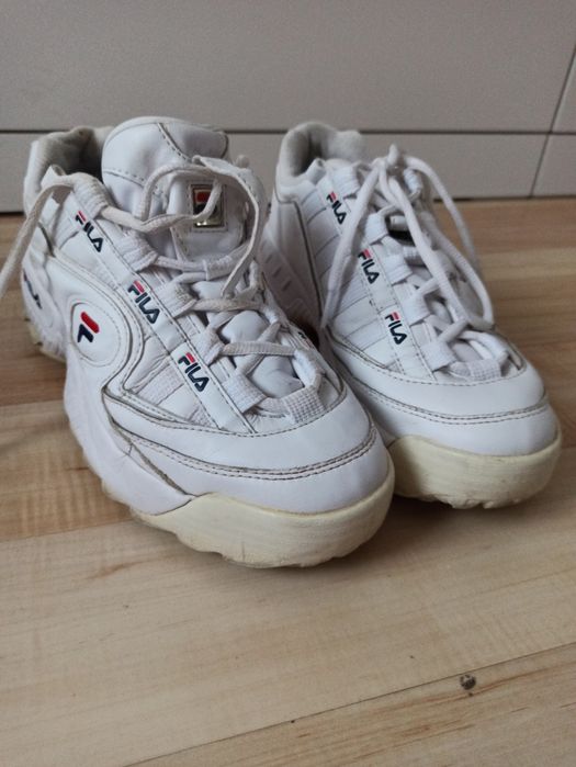 Sneakersy Fila 39 białe damskie buty modne adidasy