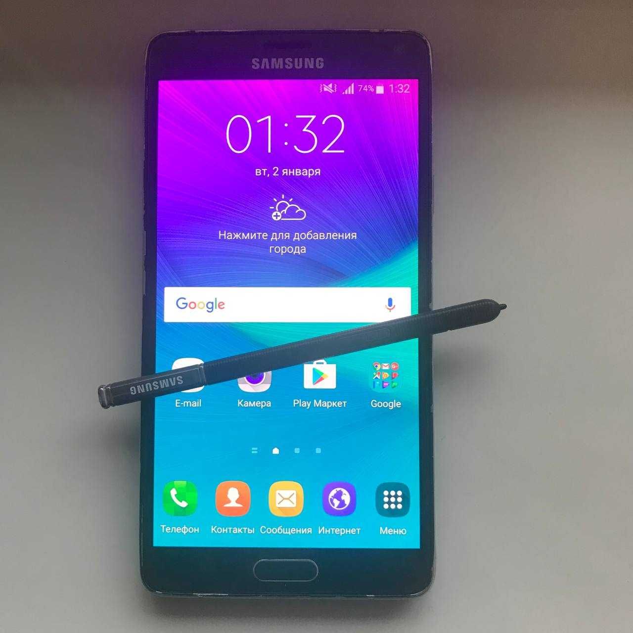 Samsung Galaxy Note 4 32Gb Черный со стилусом