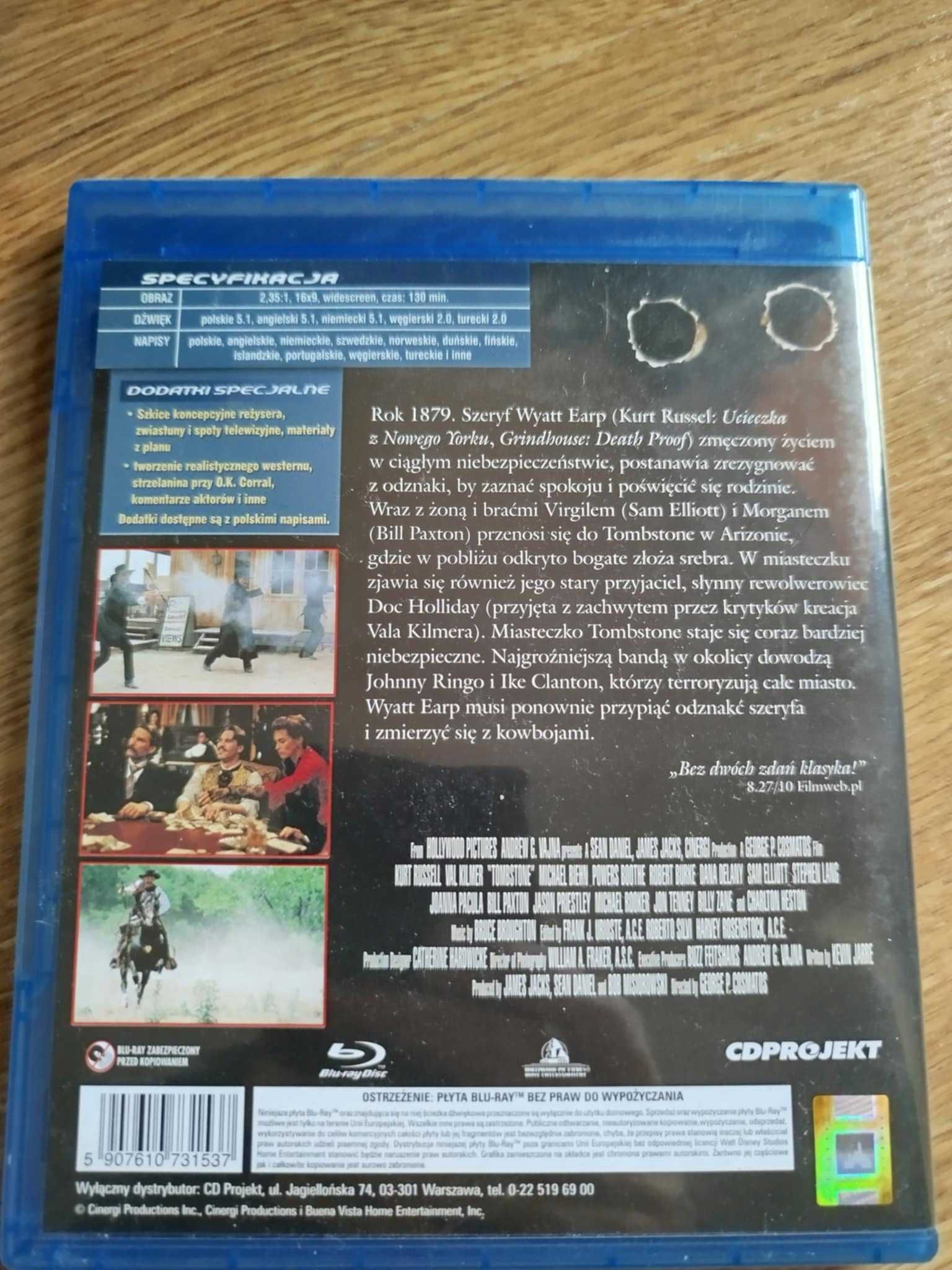 TOMBSTONE Blu-ray Polskie Wydanie Lektor Unikat