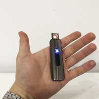 Зажигалка электро спиральная USB подарок для мужчин аккумулятор