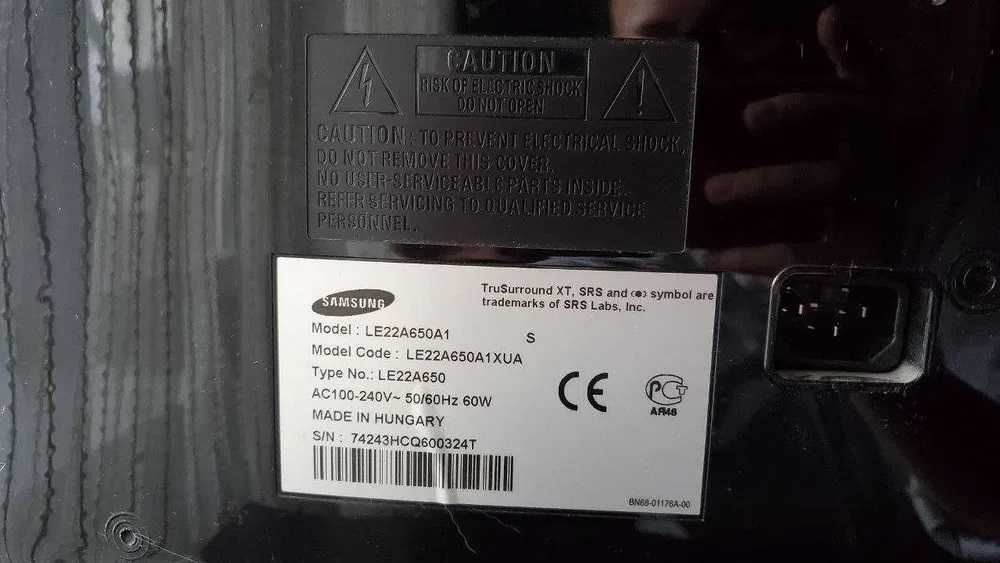 Телевізор 22" SAMSUNG LE22A650A1