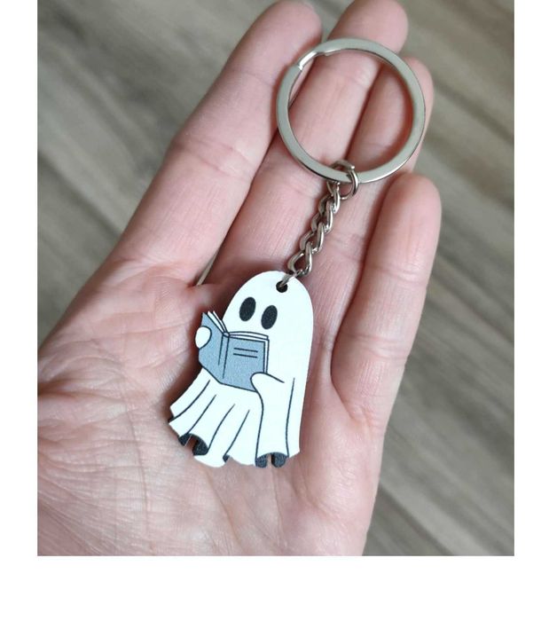 Duszek Czytelnik Brelok Dobry Duch książka Gadżet Prezent Książkoholik