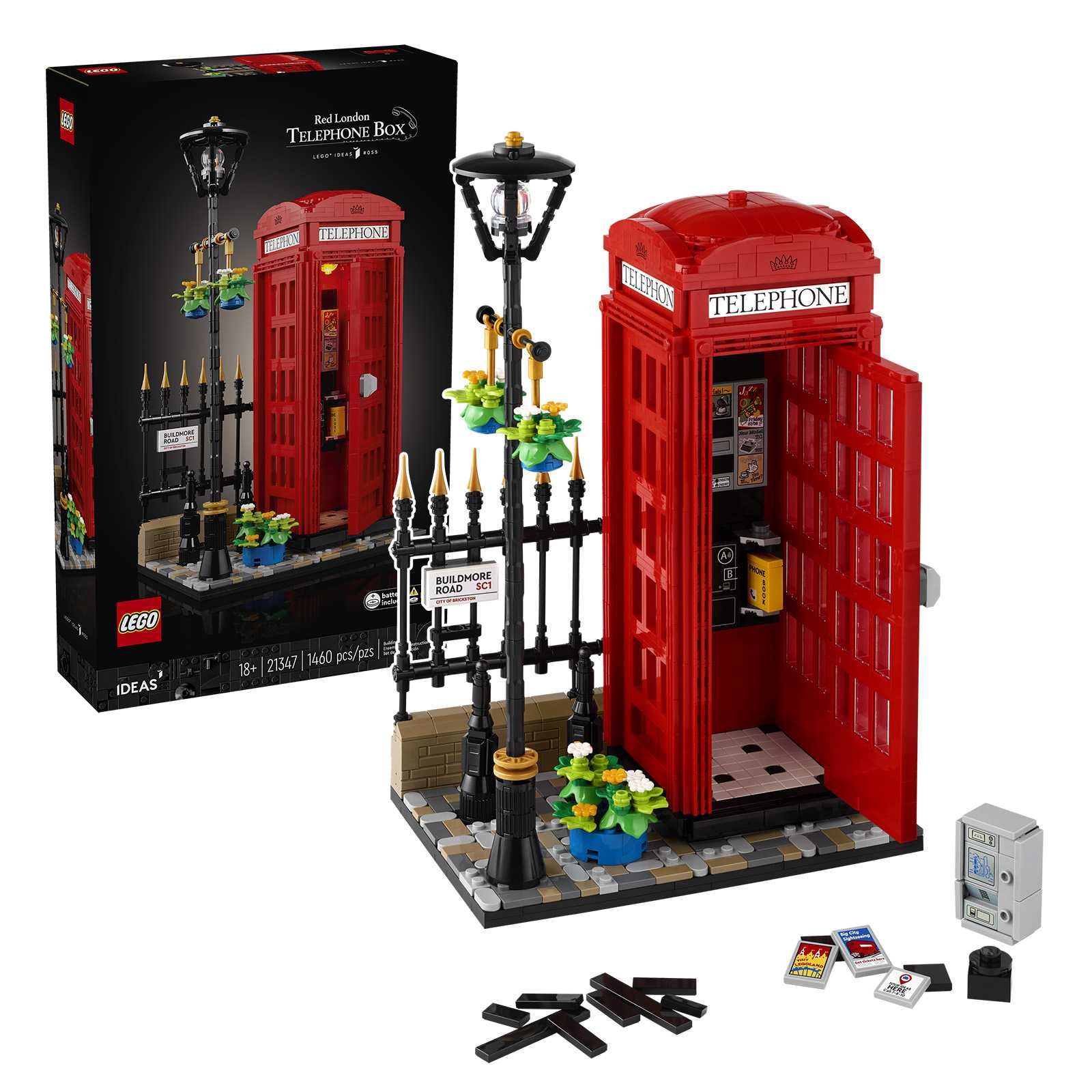 Конструктор LEGO IDEAS 21347 Красная лондонская телефонная будка