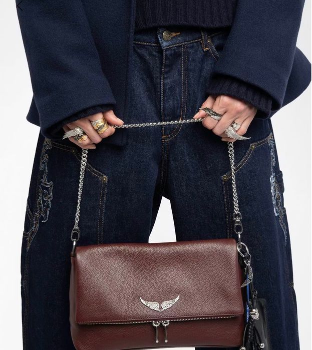 Сумка бордовая Zadig & Voltaire