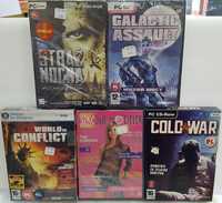 Sprzedam zestaw gier na PC: Galactic Assault, Cold War, Szkoła Modelek
