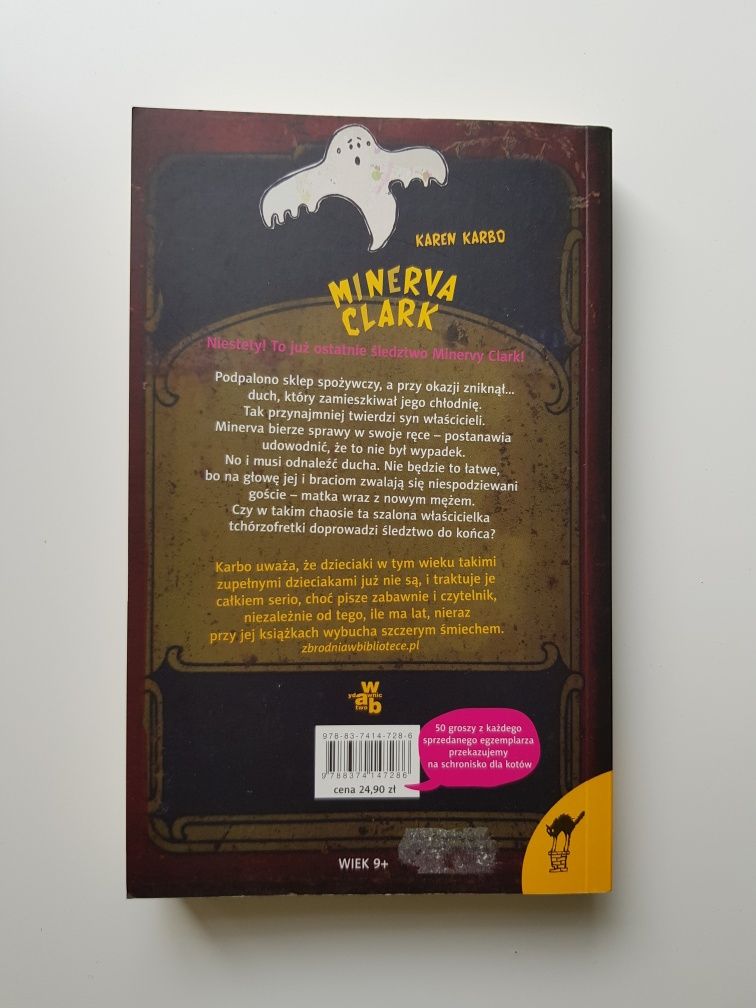 Książka "Minerva Clark traci ducha" Karen Karbo wydawnictwo WAB