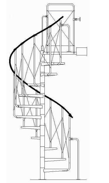 Schody spiralne Atrium SOLO-C śr. 120 cm