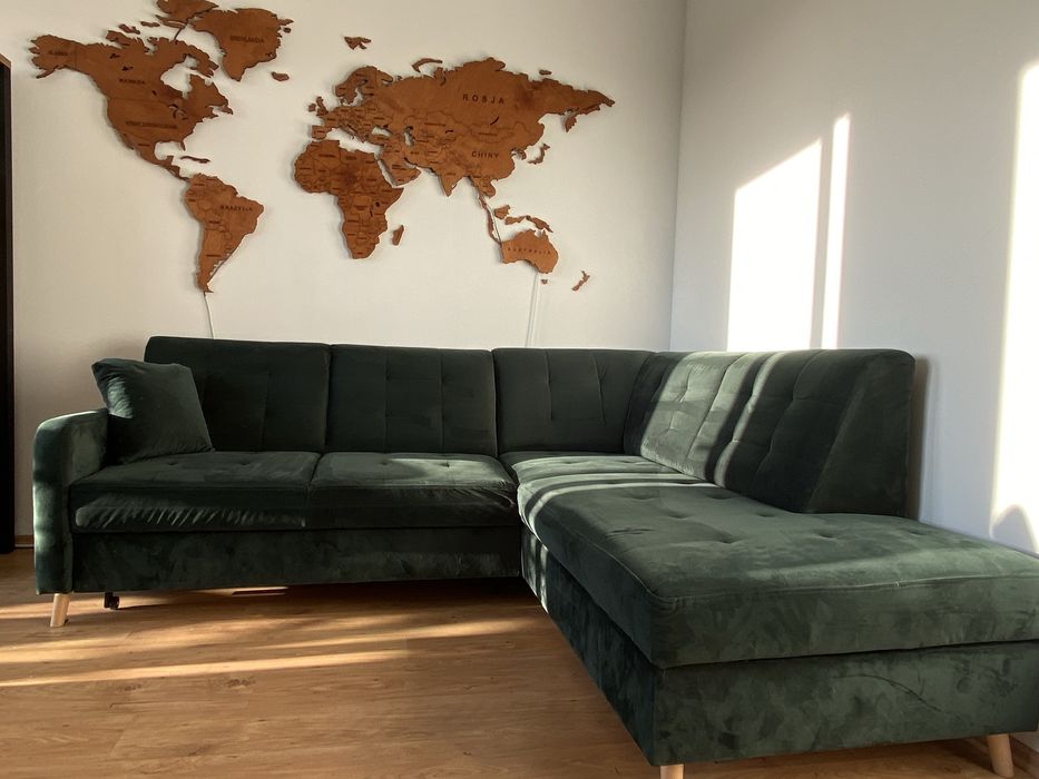 Zielony Naroznik z fukcja spania stan bardzo dobry !!!