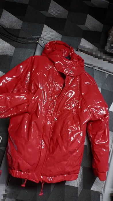 1=2Две.H&M. Зима осень лаковая.куртка-дубленка-шубка .44-48