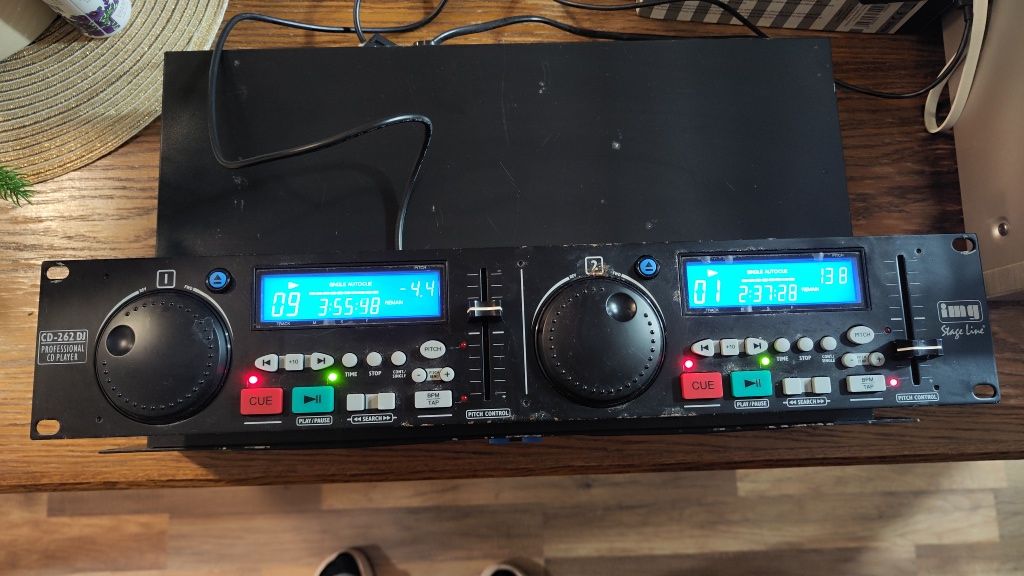 CD player podwójny - DJ IMG Stage Line CD-262