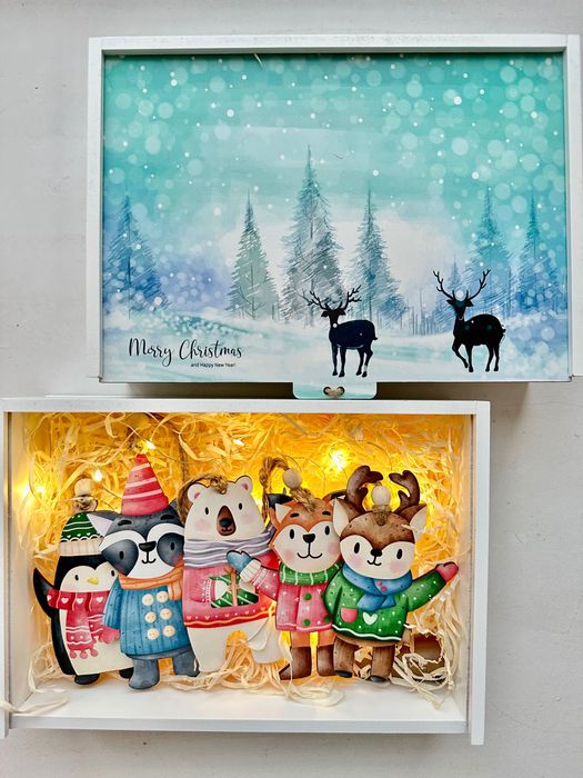 Новорічний подарунок, подарунковий набір з ялинковими іграшками