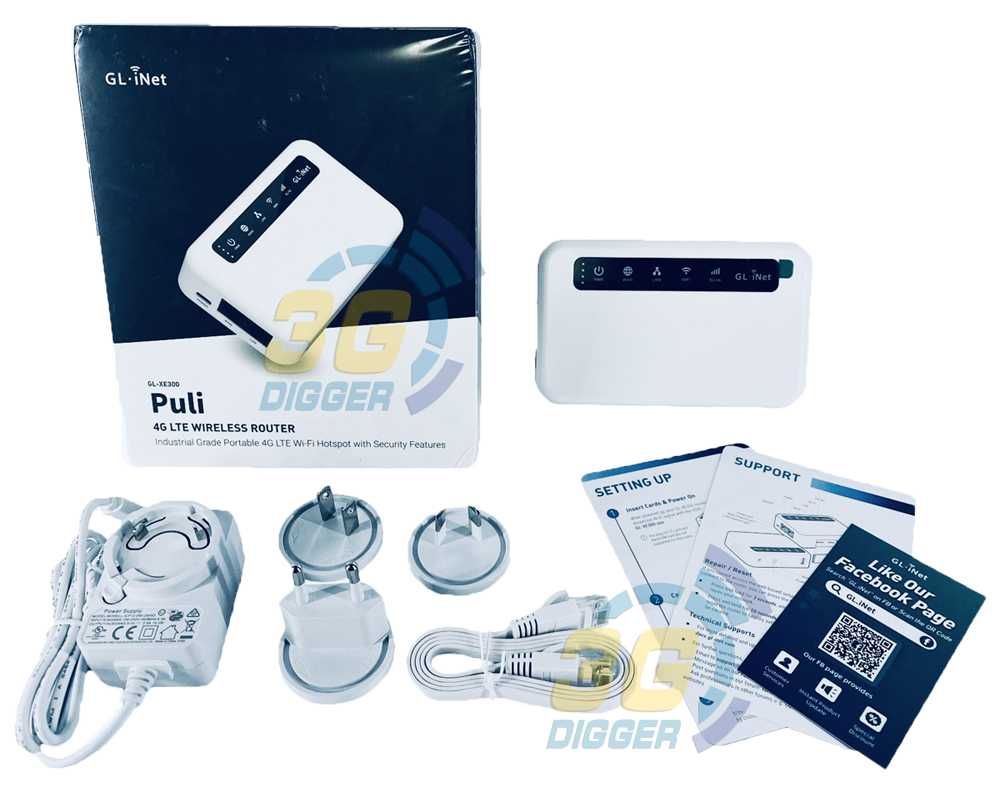 Мобільний 4G WiFi роутер GL-iNet Puli GL-XE300 з VPN, WireGuard, TOR