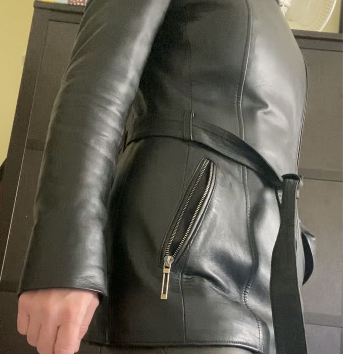 Кожаная дубленка, куртка