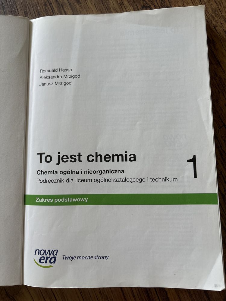 Podręcznik do chemii