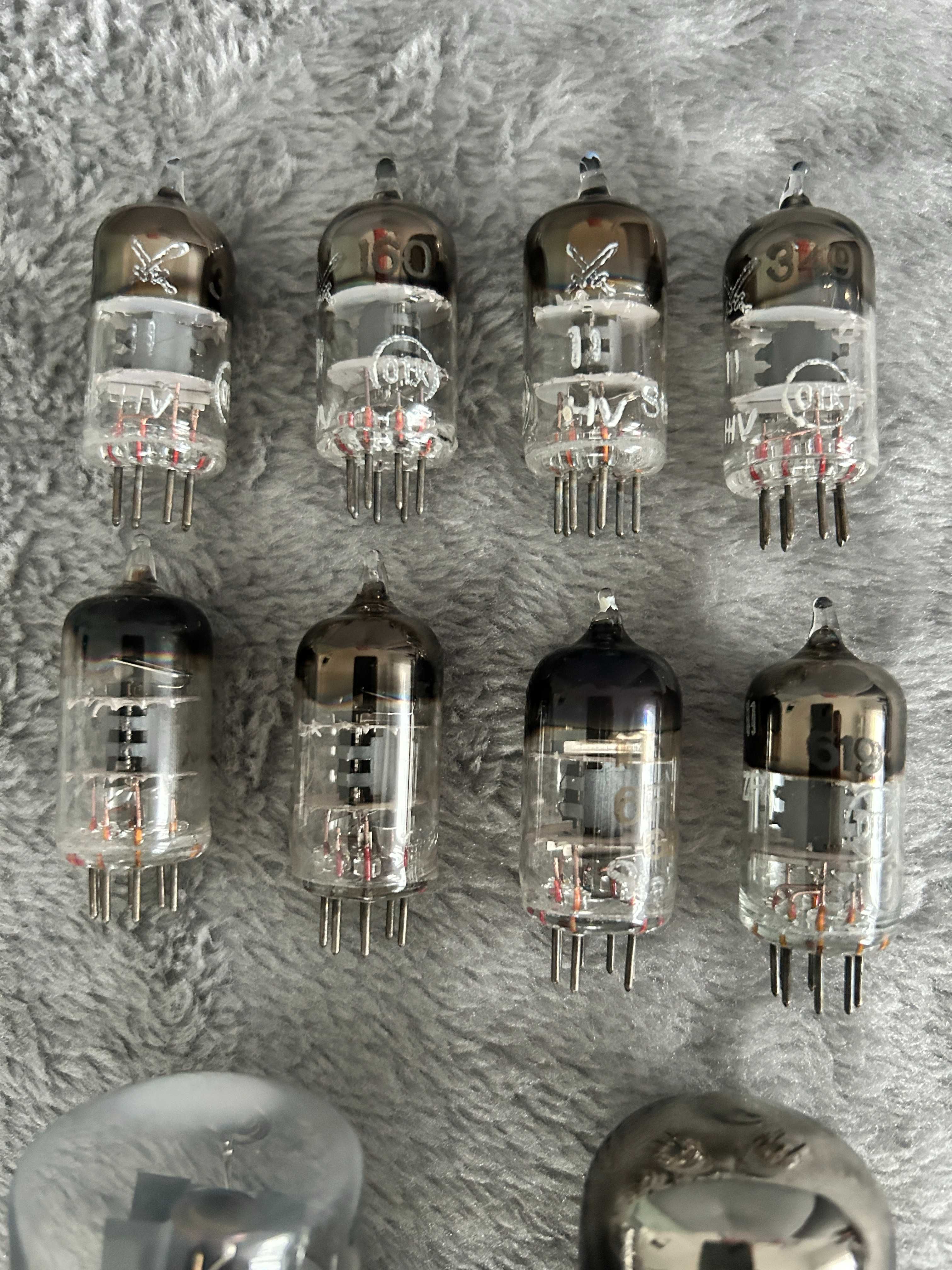 Lampy do wzmacniacza 6F32=6Ж1П=EF95 Tesla + Pshave 6CA7-TII + EL34