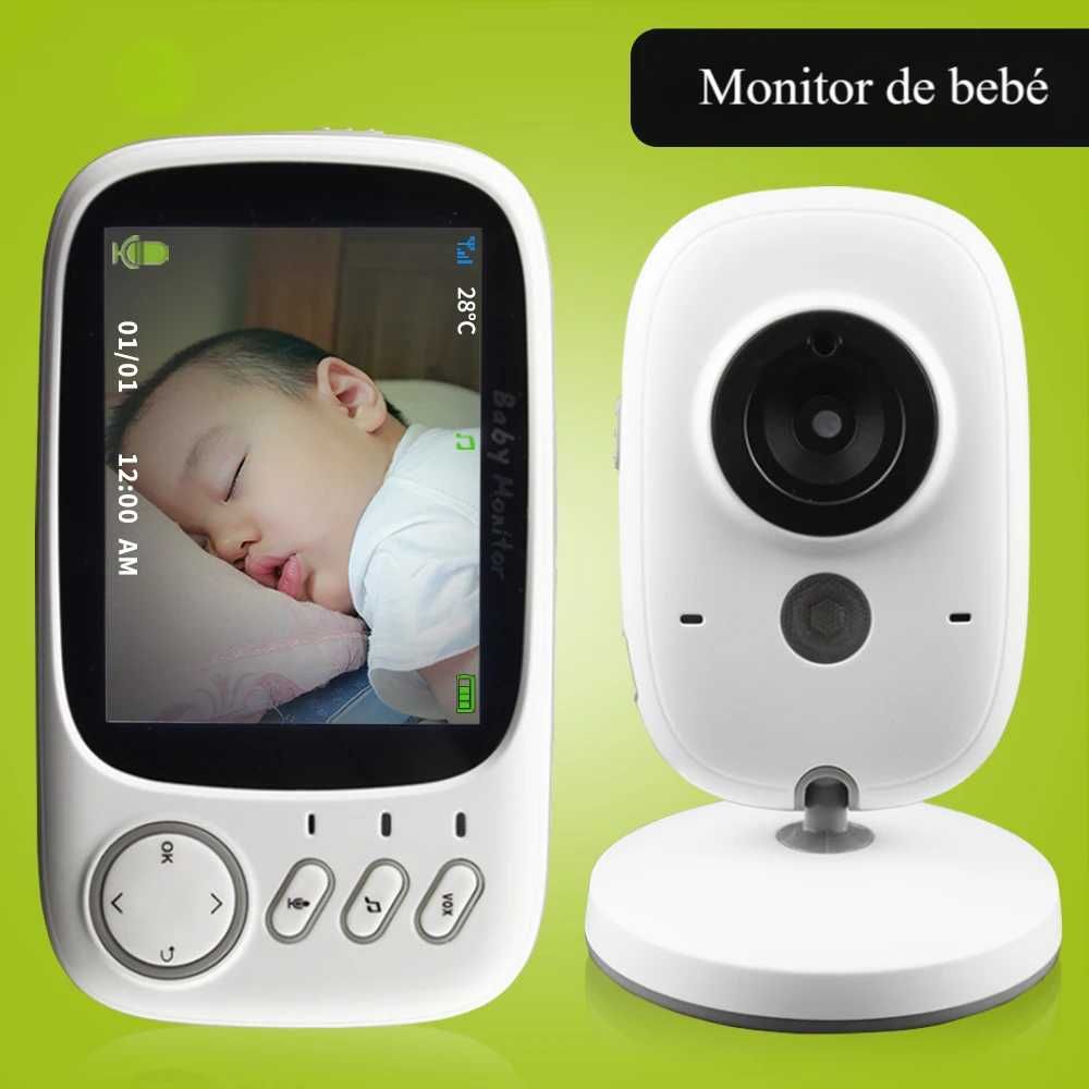 Monitor Bebé 3.2" ∎ VOX ∎ Visão Noturna ∎ Temperatura e Áudio