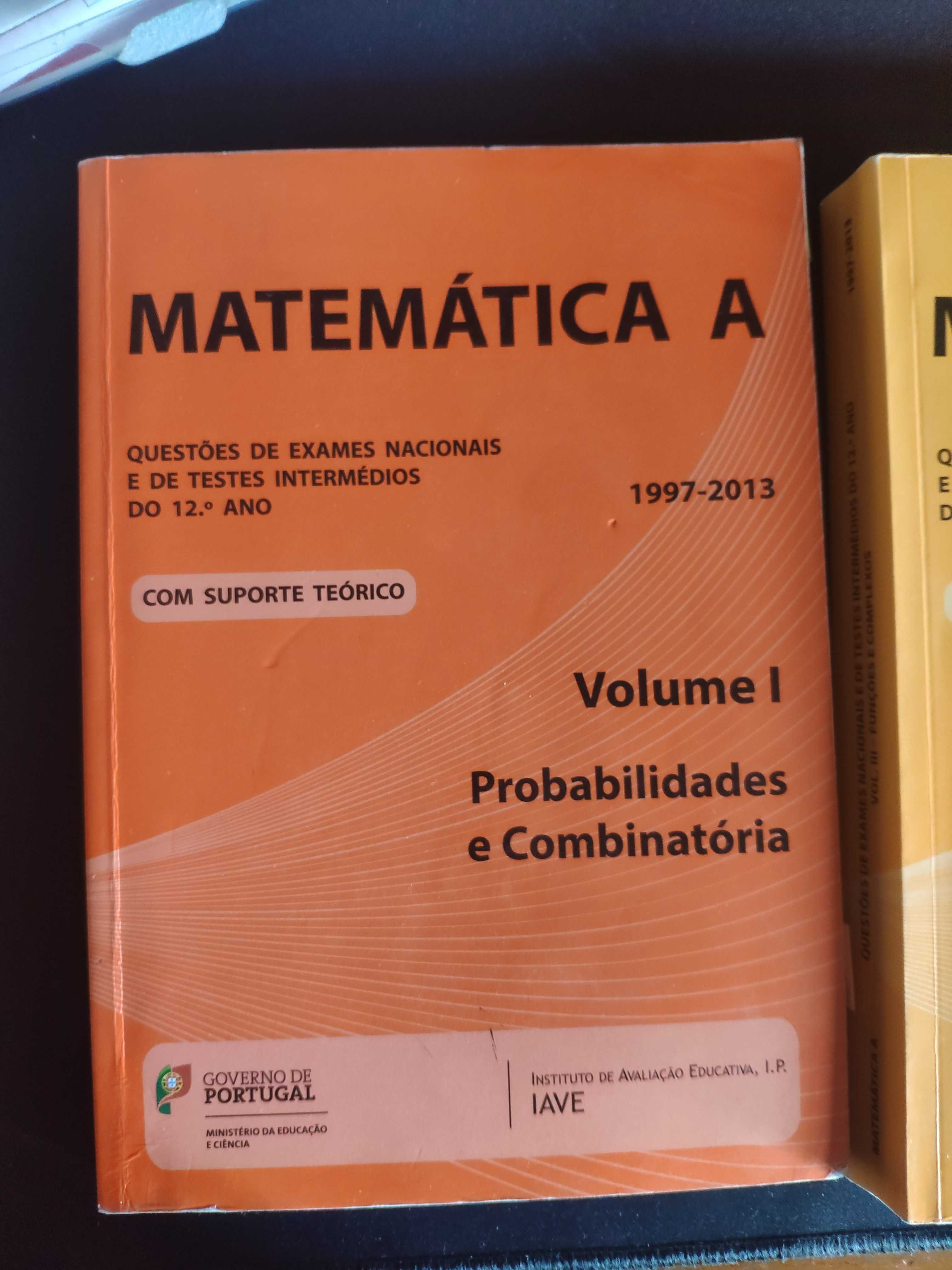 Matemática A - Questões de exames nacionais e testes intermédios