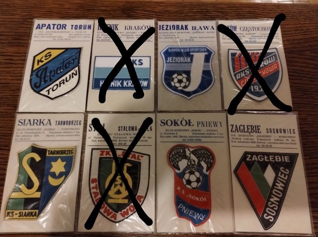 Naszywka Apator Hutnik Jeziora Siarka Sokół Pniewy Zagłębie Sosnowiec