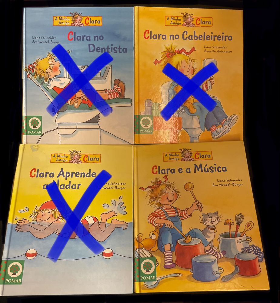 Livro Infantil coleção Clarinha -A Minha Amiga Clara 1 e 7