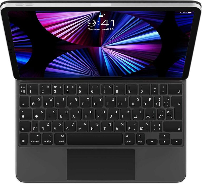 Apple Magic Keyboard iPad Pro 12.9” 3-6 Gen Ukrainian Black (Renewed)