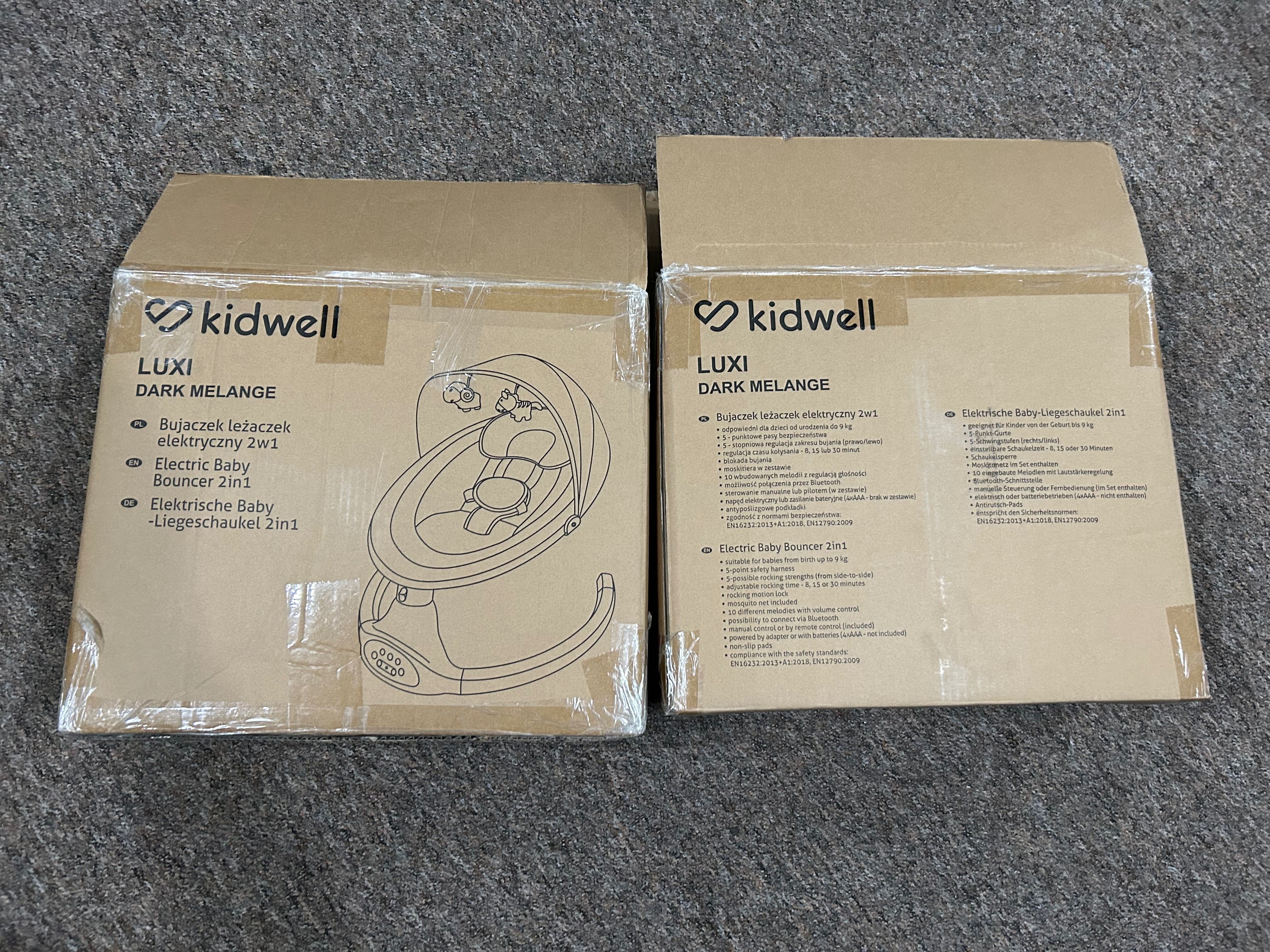 Bujaczek leżaczek elektryczny 2w1 Kidwell dla bliźniaków