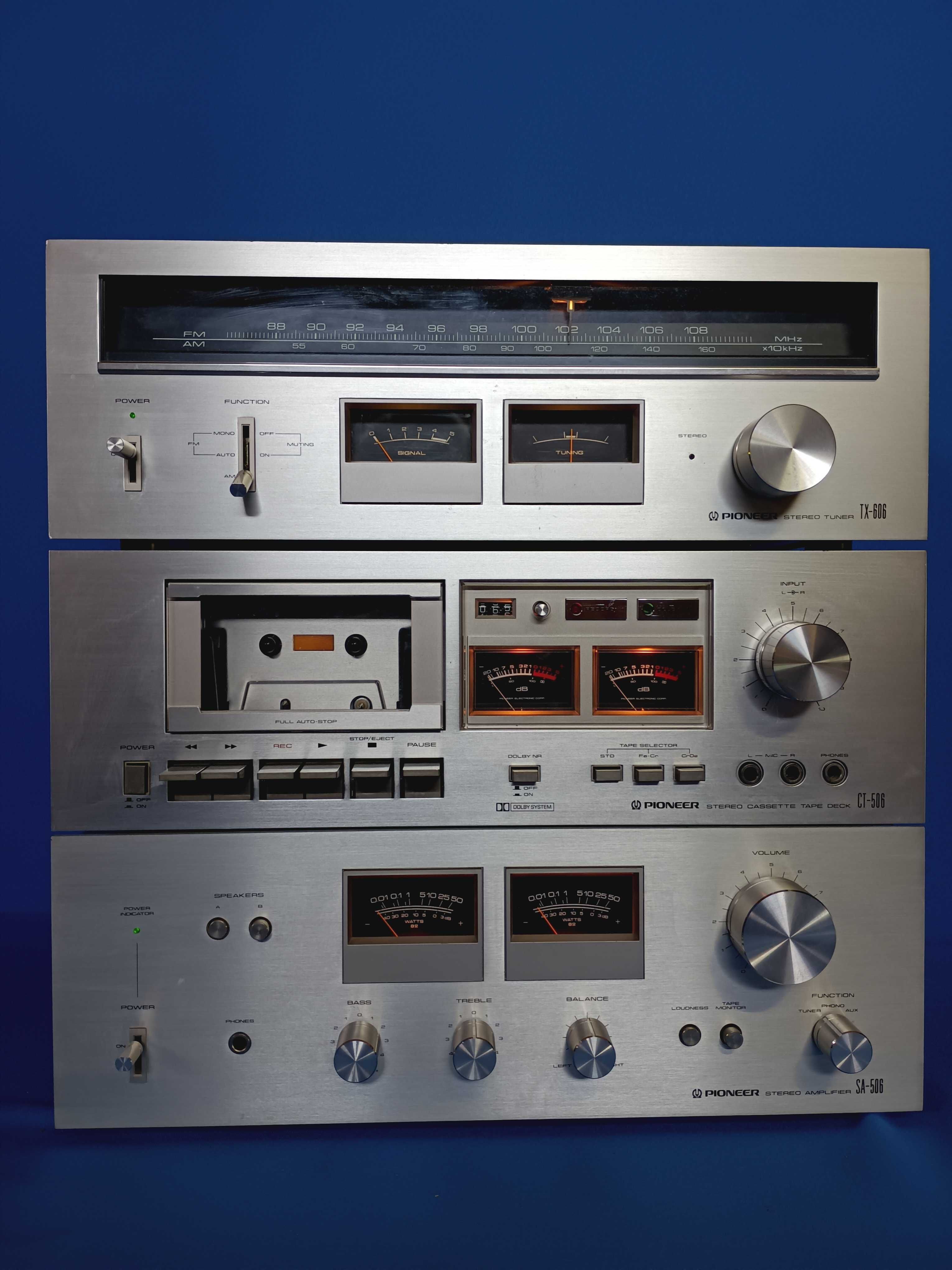 PIONEER SA 506  TX 606  CTF 506  (tudo a funcionar)