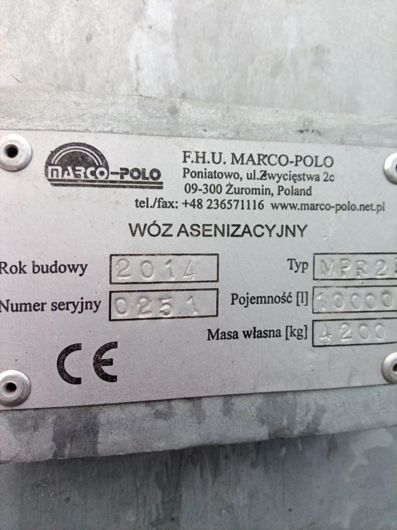 Beczkowóz Marcopolo 10000L