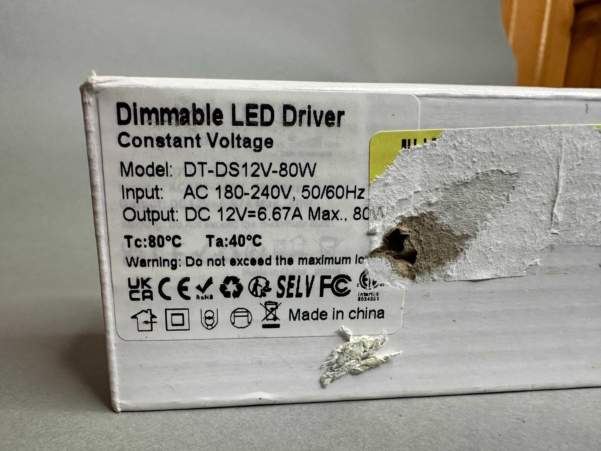 Sterownik LED z możliwością ściemniania DT-DS12V-80W