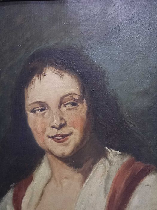 Cyganka, niesygnowana kopia barokowego portretu, XIX w.