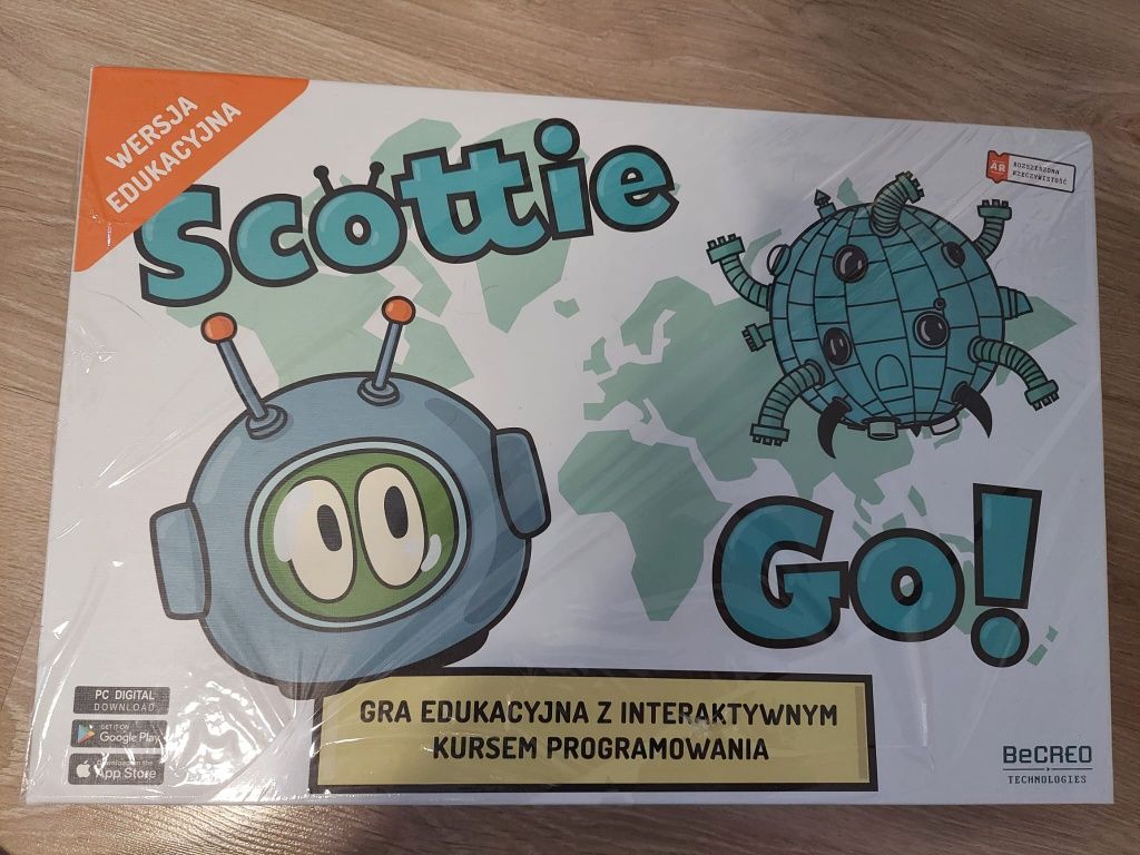 Gra edukacyjna Scottie Go z kursem programowania