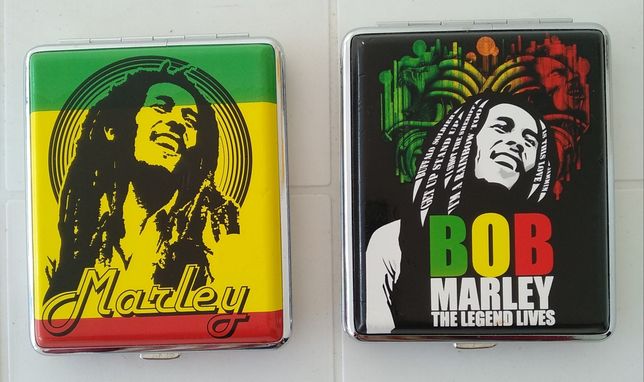 2 Cigarreiras novas do cantor Bob Marley + 2 Isqueiros a gasolina