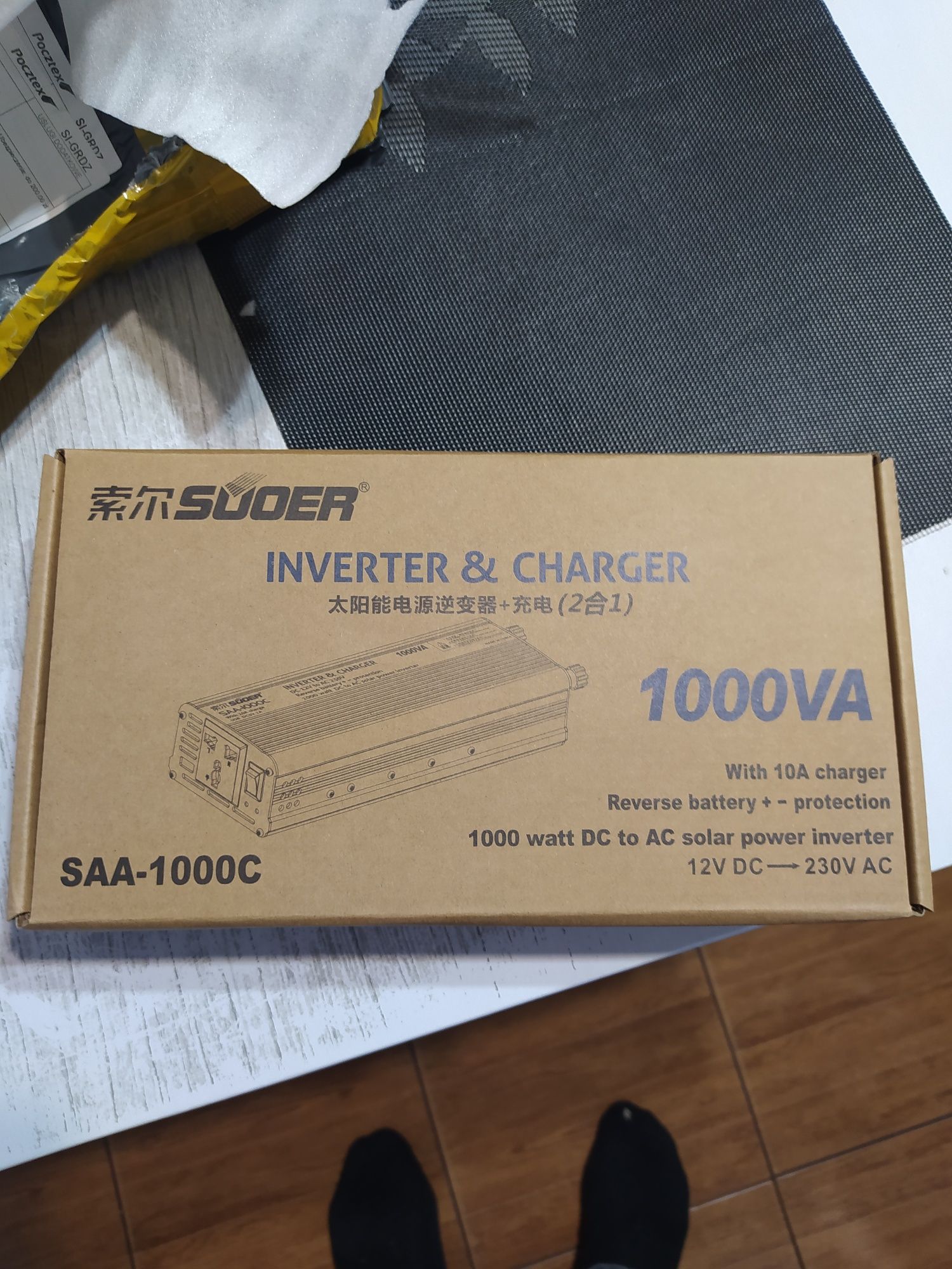 Przetwornica 1000W zasilacz UPS DC12V AC230v Pełen automat