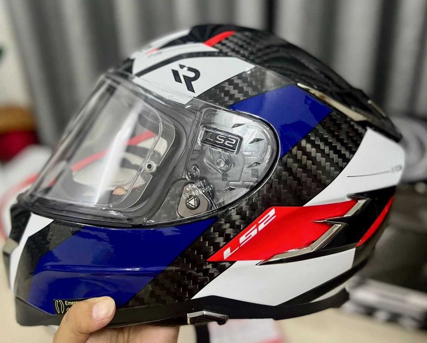 Capacete NOVO Carbono Total LS2 Challenger (50% Desconto) Tamanho XS