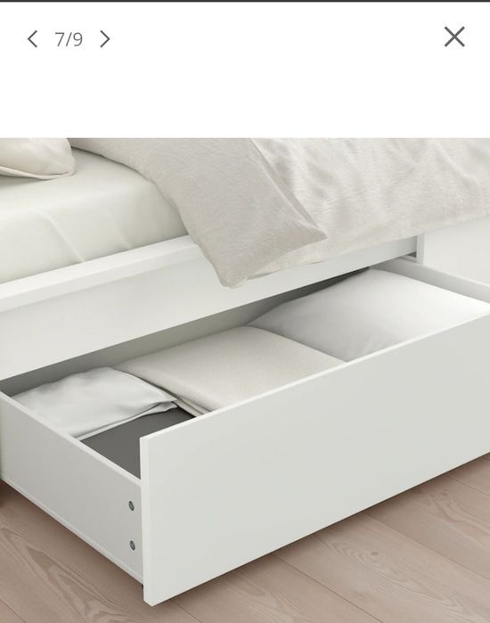 Sprzedam łóżko młodzieżowe IKEA MALM Rama łóżka 90x200